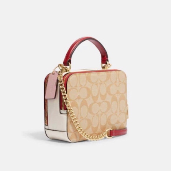 NWT COACH Lunar New Year Box Crossbody In Signature Canvas Rabbit Carriage CE609 - Picture 7 of 11